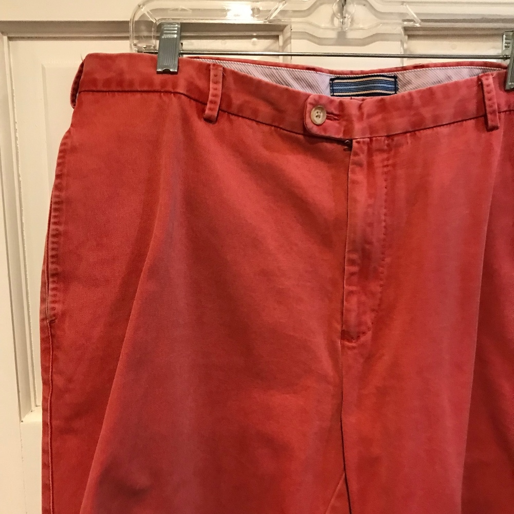 Peter Millar Solid Red Orange Pima Cotton Shorts - image 2